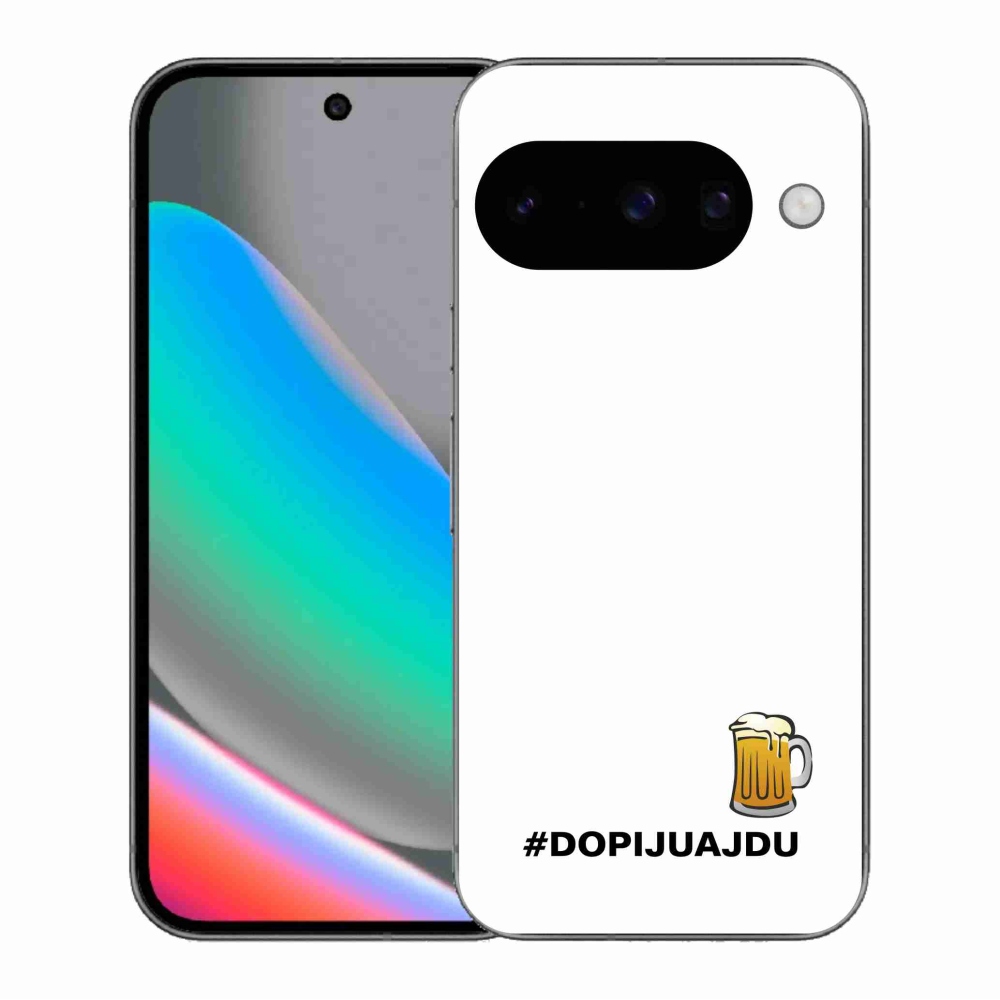 Gelový kryt mmCase na Google Pixel 10 - pivní motiv 1 bílé pozadí