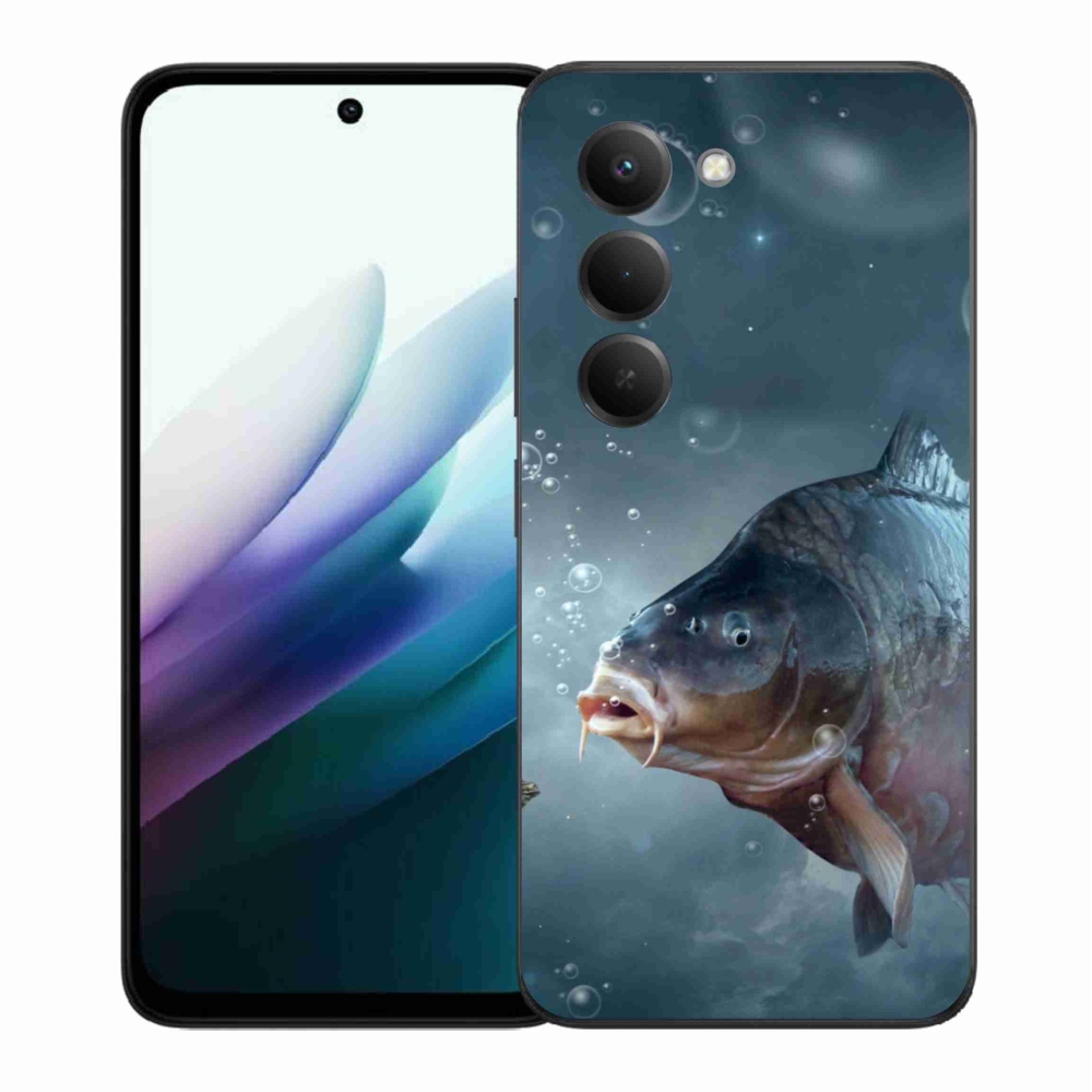 Gelový kryt mmCase na Xiaomi Redmi 15 4G/5G (171mm) - kapr a bublinky