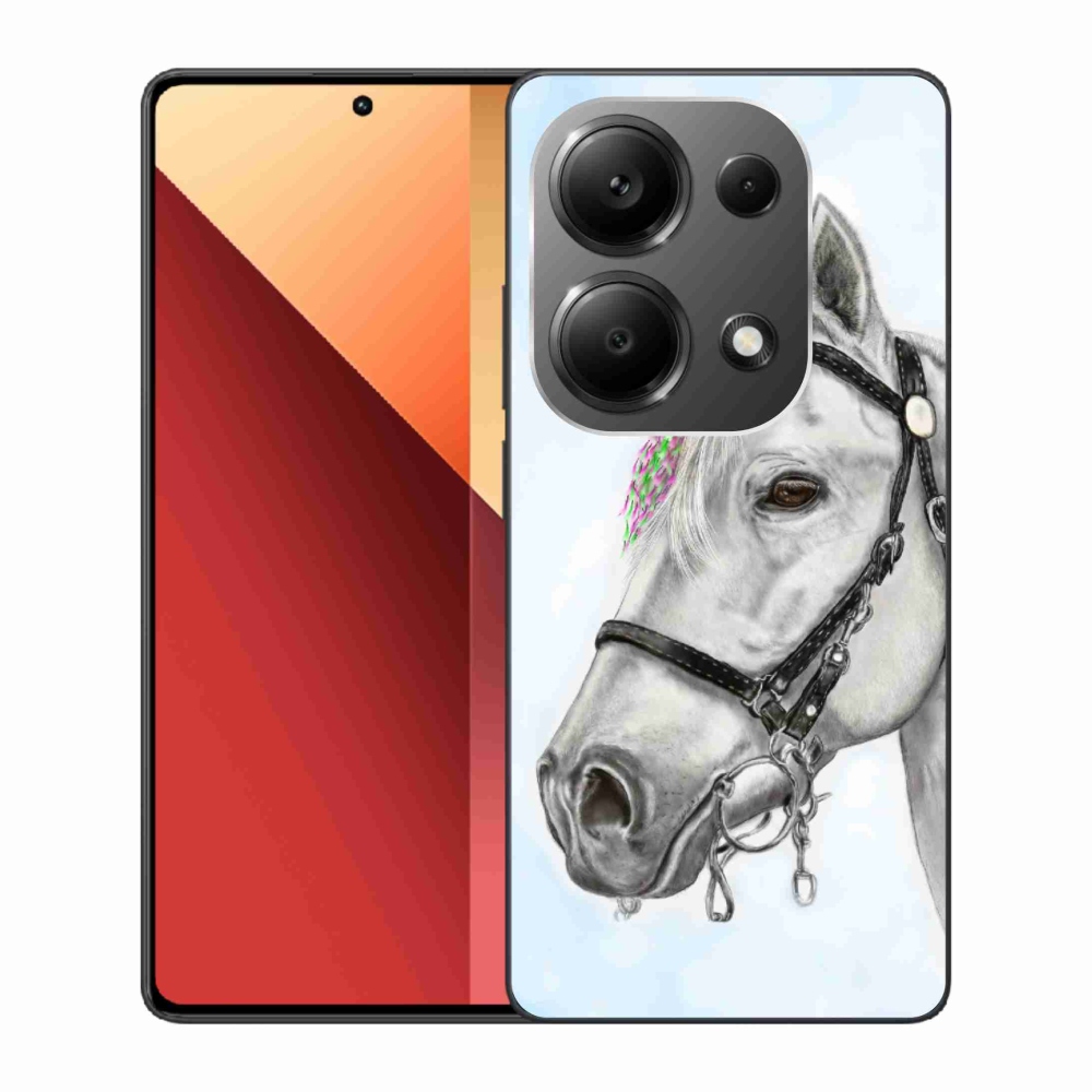 Gelový kryt mmCase na Xiaomi Redmi Note 13 Pro 4G/Poco M6 Pro - bílý kůň 1