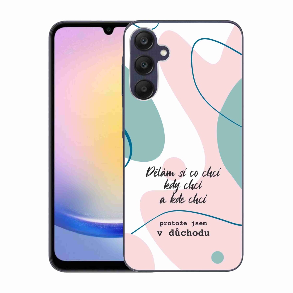 Gelový kryt mmCase na Samsung Galaxy A25 5G - vtipný text 10 bílé pozadí