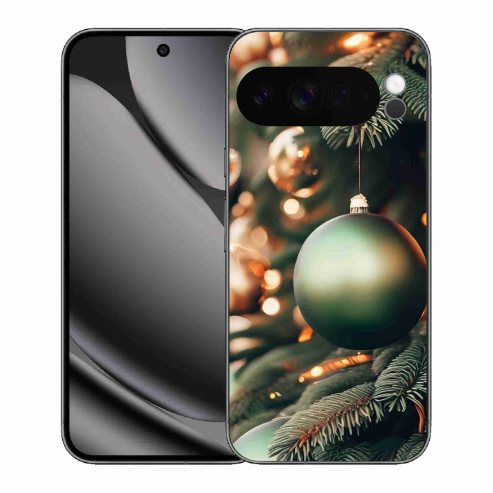Gelový kryt mmCase na Google Pixel 10 Pro XL - vánoční ozdoby 1