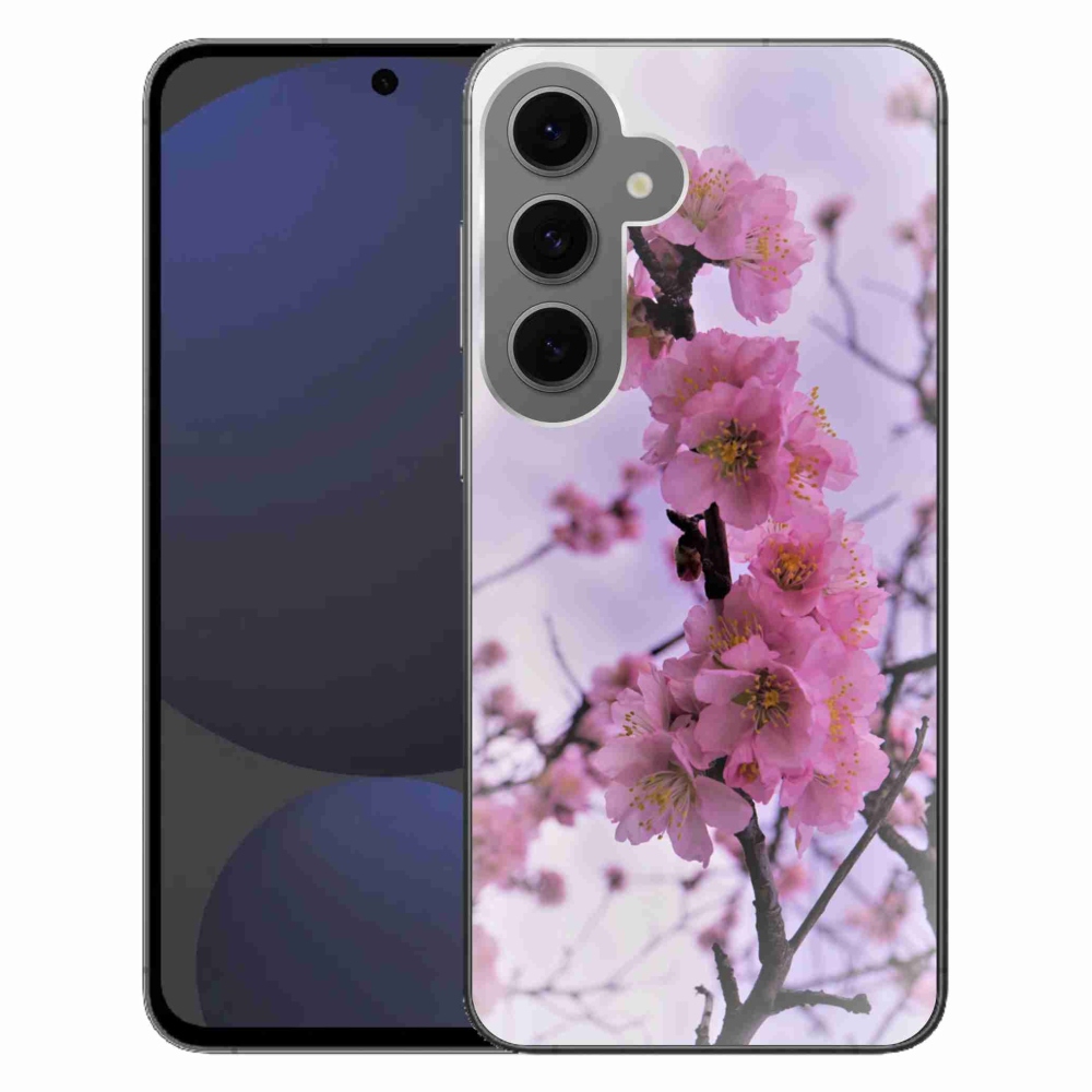 Gelový kryt mmCase na Samsung Galaxy S24 FE - květiny 7