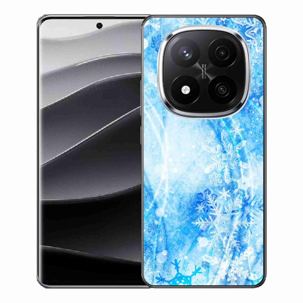 Gelový kryt mmCase na Xiaomi Redmi Note 14 Pro+ 5G - sněhové vločky