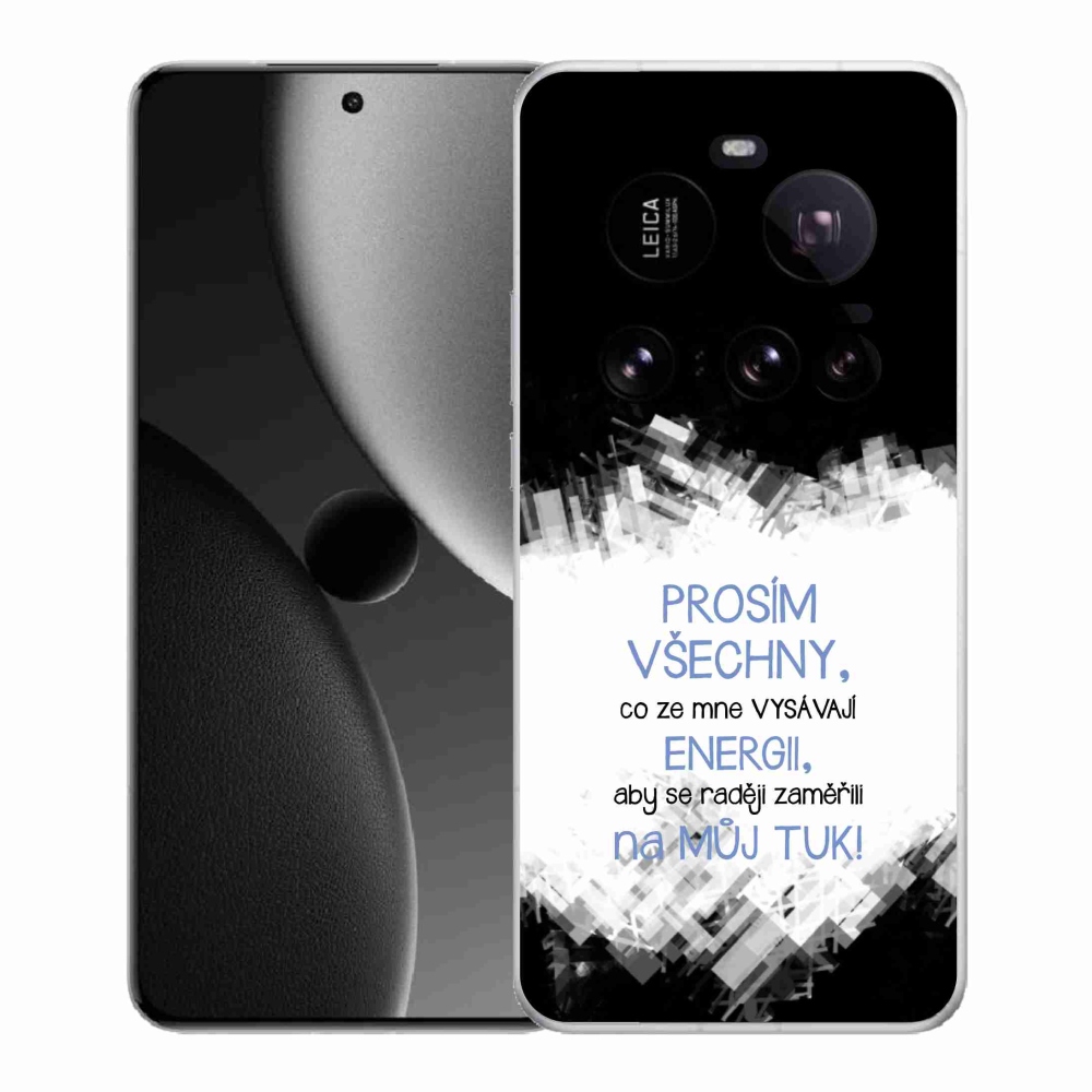 Gelový kryt mmCase na Xiaomi 15 Ultra - vtipný text 1 modrý