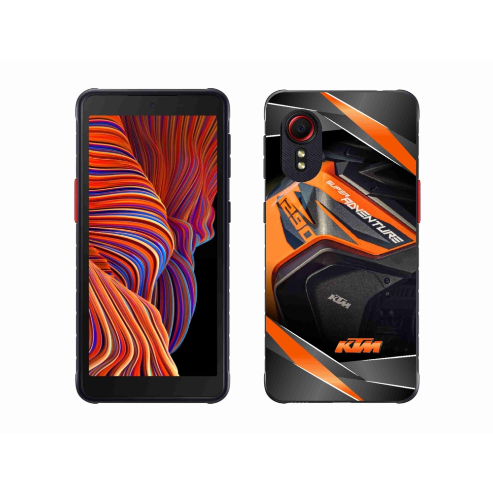 Gelový kryt mmCase na Samsung Galaxy Xcover 5 - motorka ktm