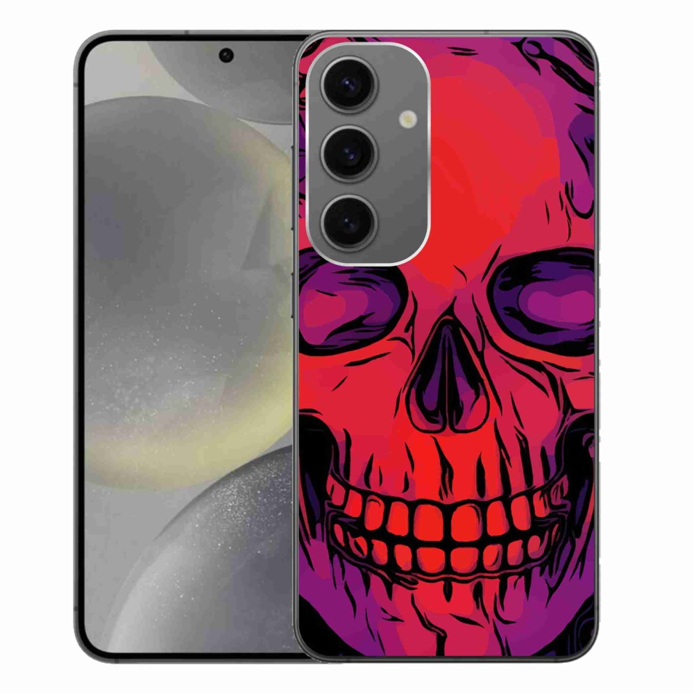 Gelový obal mmCase na Samsung Galaxy S24+ - lebka