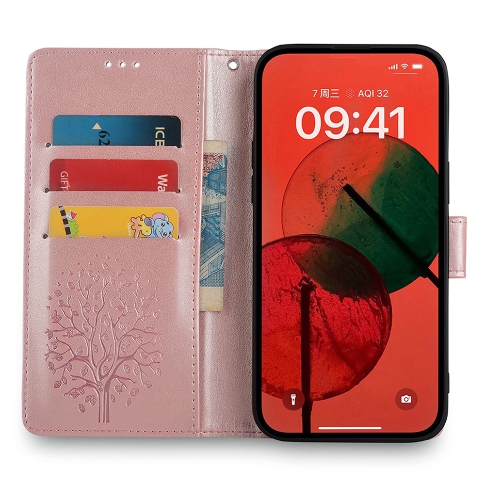 Tree knížkové pouzdro na Huawei Pura 70 - růžovozlaté