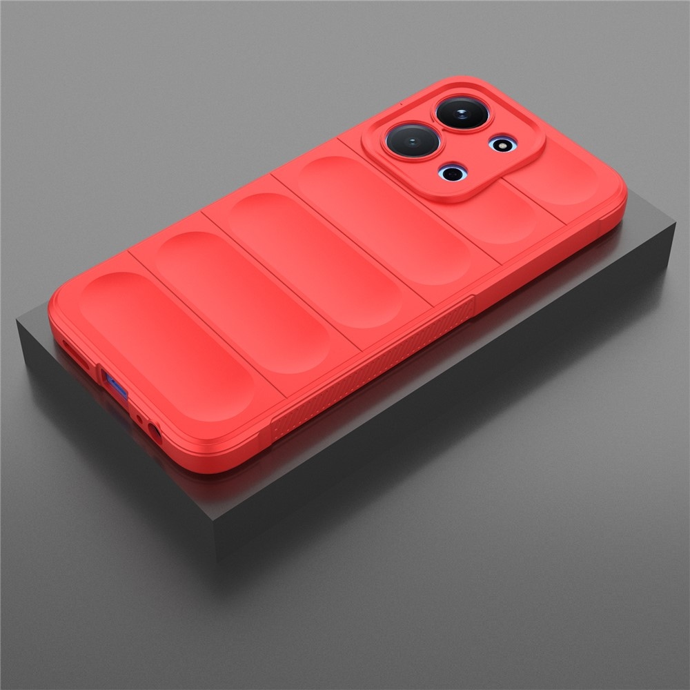 Rugg odolný gelový obal na Xiaomi Redmi 15C 4G (171mm)/Poco C85 4G (171mm) - červený