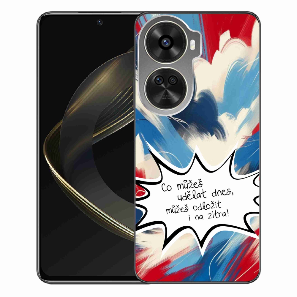 Gelový kryt mmCase na Huawei Nova 12 SE - vtipný text 9 bílé pozadí