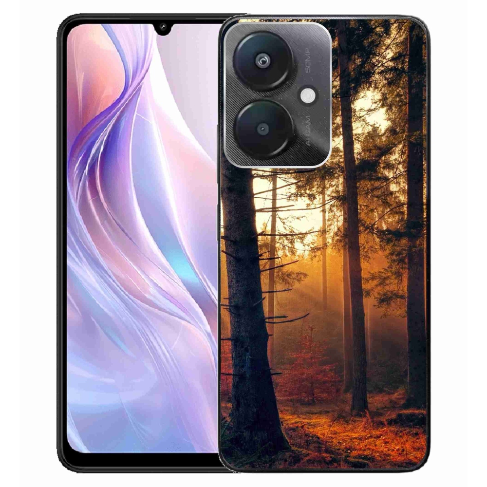 Gelový obal mmCase na Xiaomi Redmi 13C 5G - les