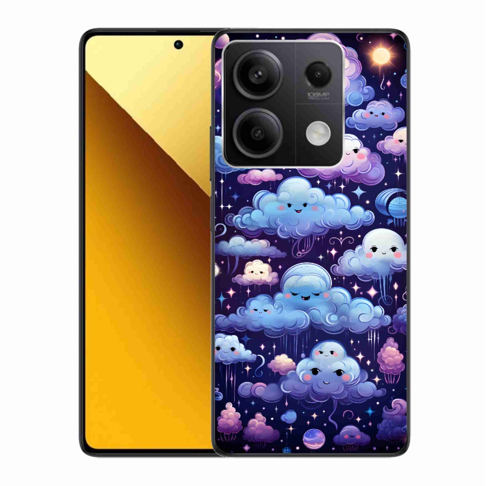 Gelový kryt mmCase na Xiaomi Redmi Note 13 5G - mráčky