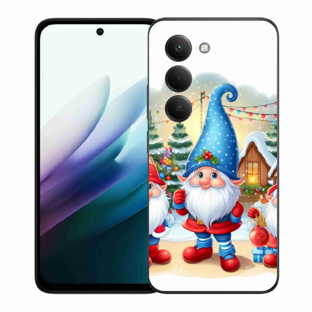 Gelový kryt mmCase na Xiaomi Redmi 15 4G/5G (171mm) - vánoční skřítci