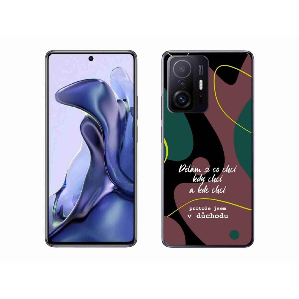 Gelový kryt mmCase na Xiaomi 11T - vtipný text 10 černé pozadí