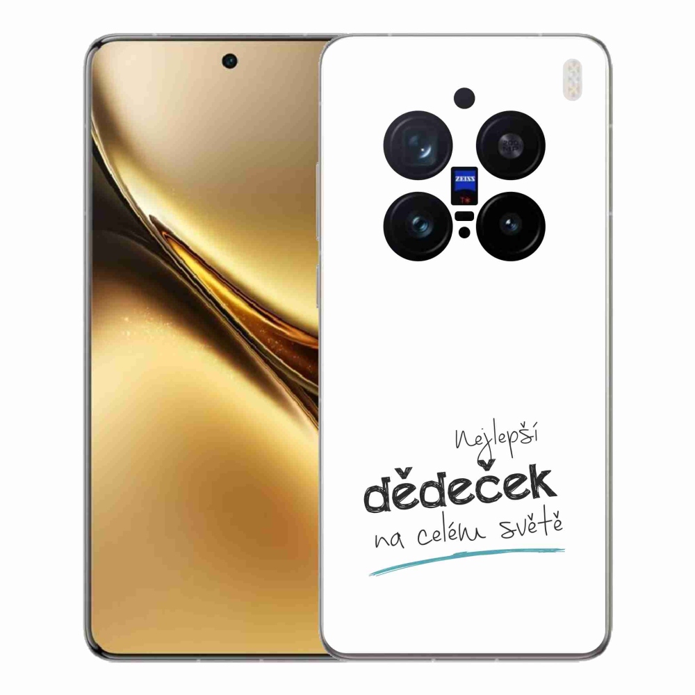 Gelový kryt mmCase na Vivo X200 Pro 5G - nejlepší dědeček 3 bílé pozadí