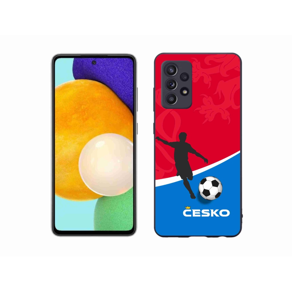 Gelový kryt mmCase na Samsung Galaxy A52s 5G - fotbal Česko