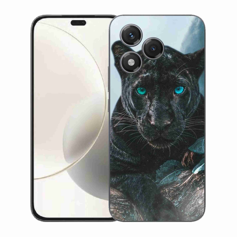 Gelový kryt mmCase na Honor 400 Lite - černý panter