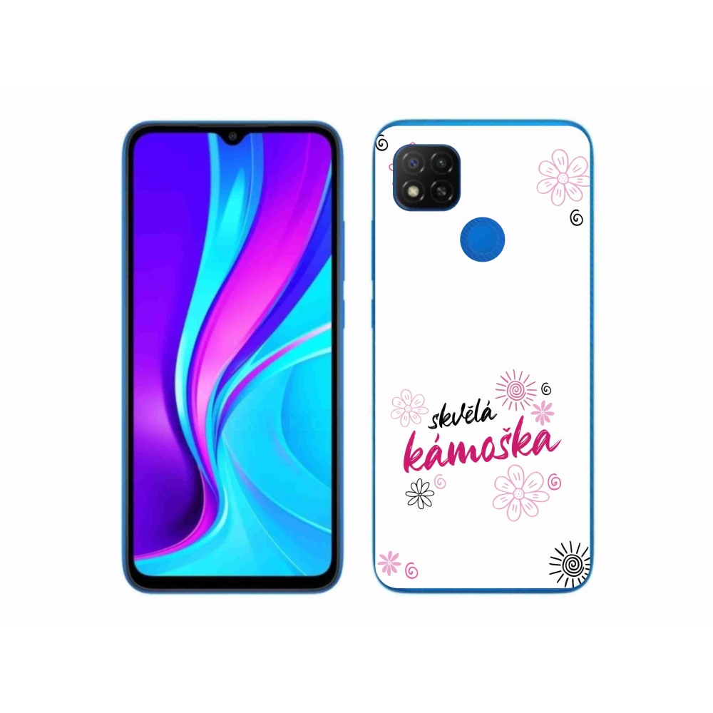 Gelový kryt mmCase na Xiaomi Redmi 9C - skvělá kámoška bílé pozadí