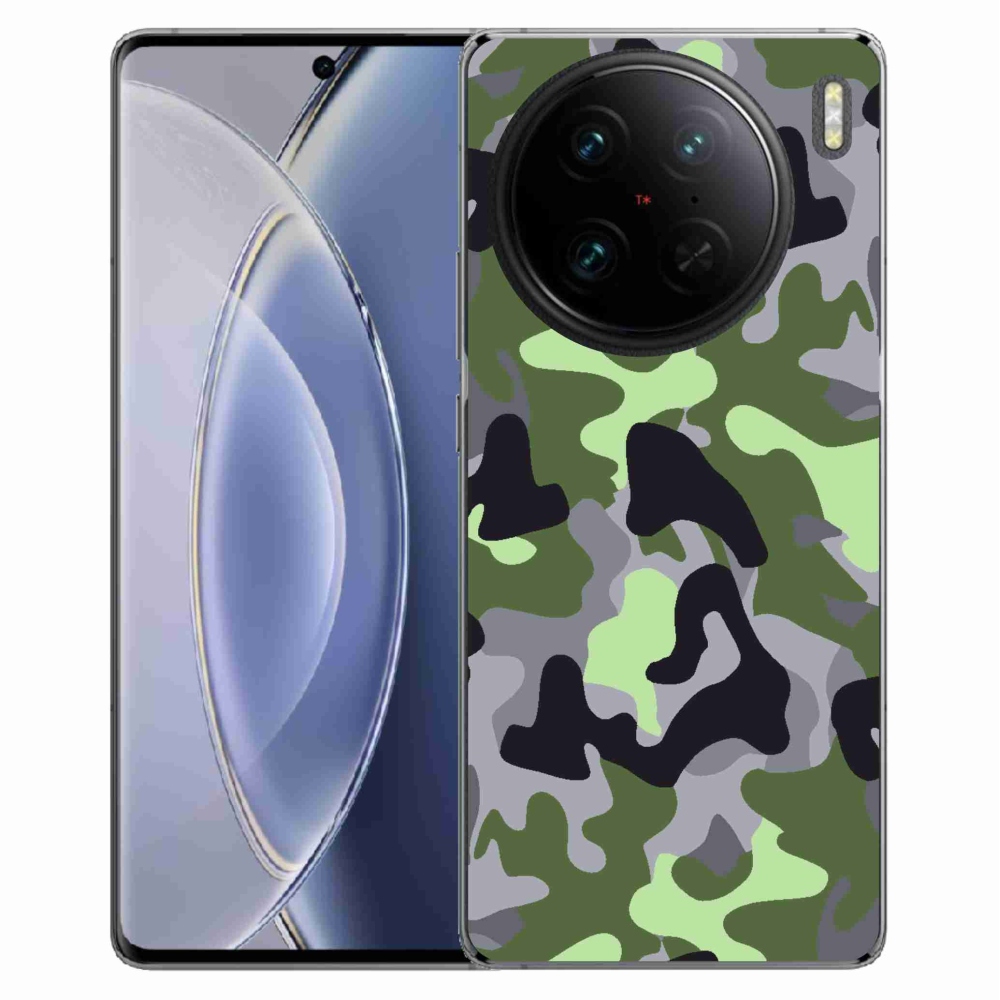 Gelový kryt mmCase na Vivo X90 Pro - maskáčový vzor 7