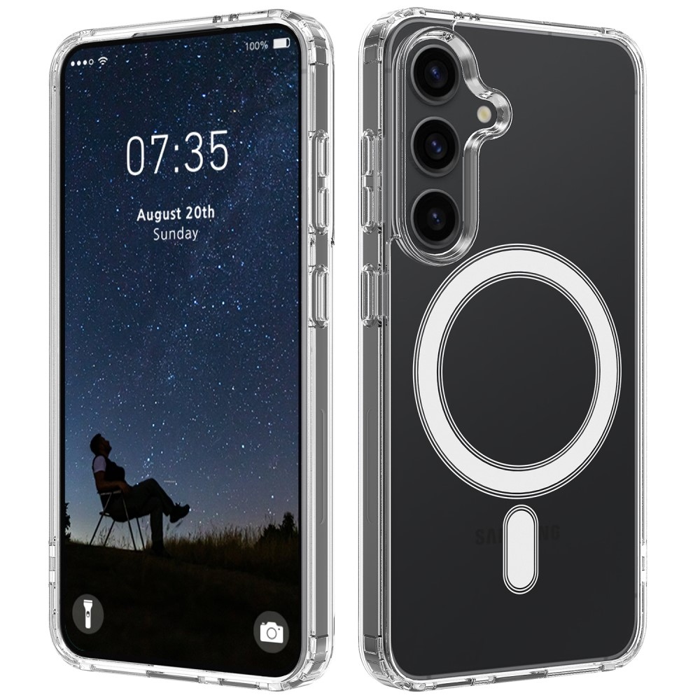 Gelový obal s podporou MagSafe na Samsung Galaxy S25+ - průhledný