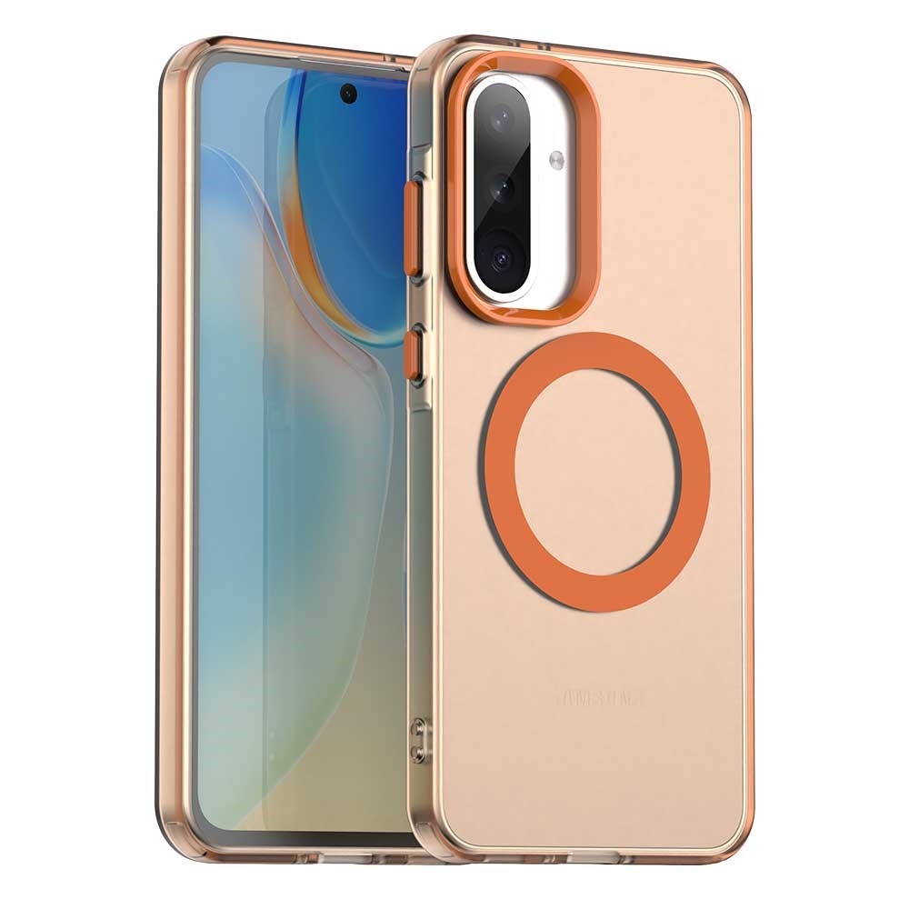 Candy gelový obal MagSafe pro Samsung Galaxy A36 5G/A56 5G - oranžový