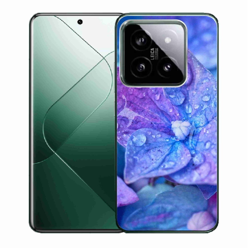 Gelový kryt mmCase na Xiaomi 14 - fialový květ
