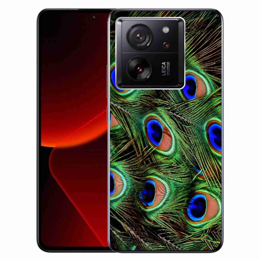 Gelový kryt mmCase na Xiaomi 13T/13T Pro - paví peří