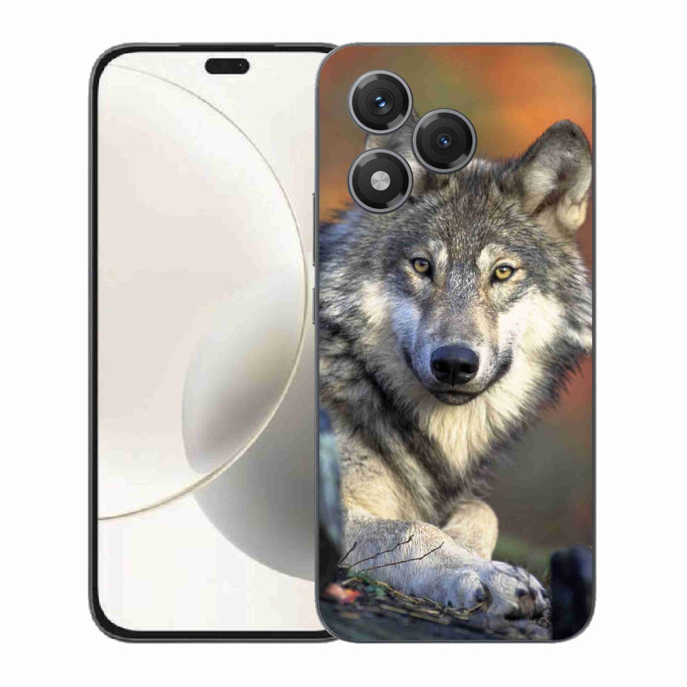 Gelový kryt mmCase na Honor 400 Lite - vlk