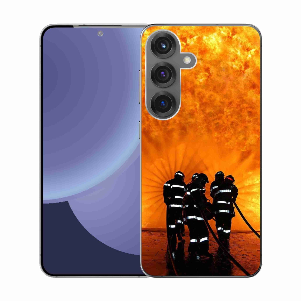 Gelový kryt mmCase na Samsung Galaxy S25 - požár