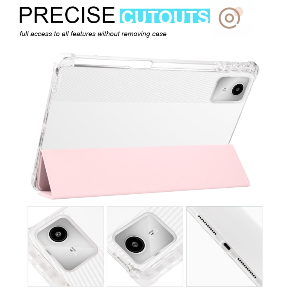 Case chytré zavírací pouzdro na Lenovo Tab M11/Tab K11 - růžové