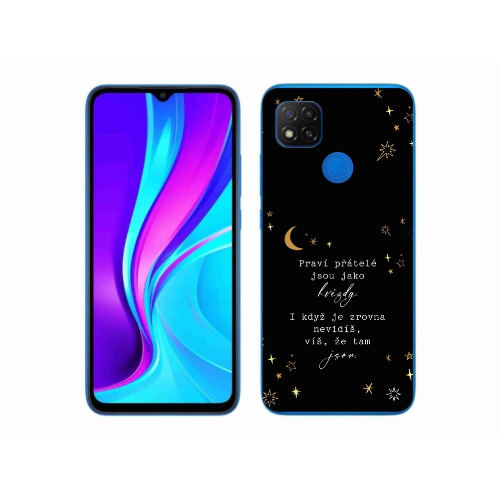 Gelový kryt mmCase na Xiaomi Redmi 9C - citát 6 černé pozadí