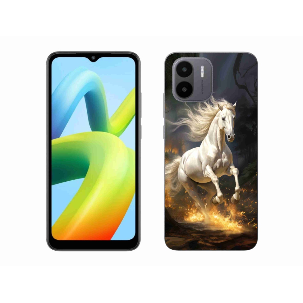 Gelový kryt mmCase na Xiaomi Redmi A1/Redmi A2 - bílý kůň 2