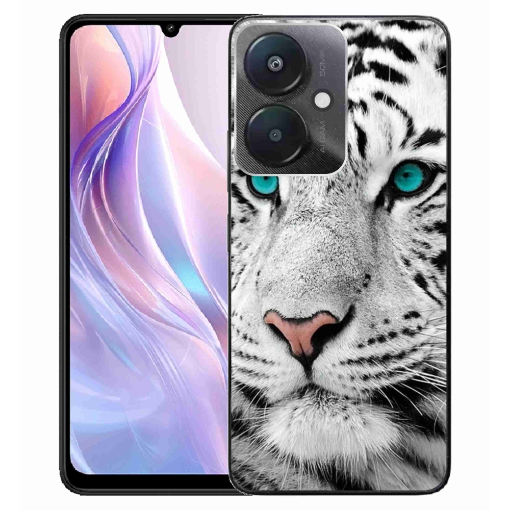 Gelový kryt mmCase na Xiaomi Redmi 13C 5G - bílý tygr