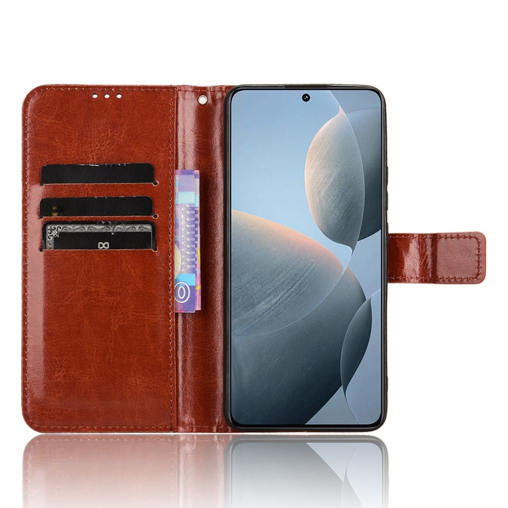 Wallet knížkové pouzdro na Xiaomi Poco X6 Pro 5G - hnědé
