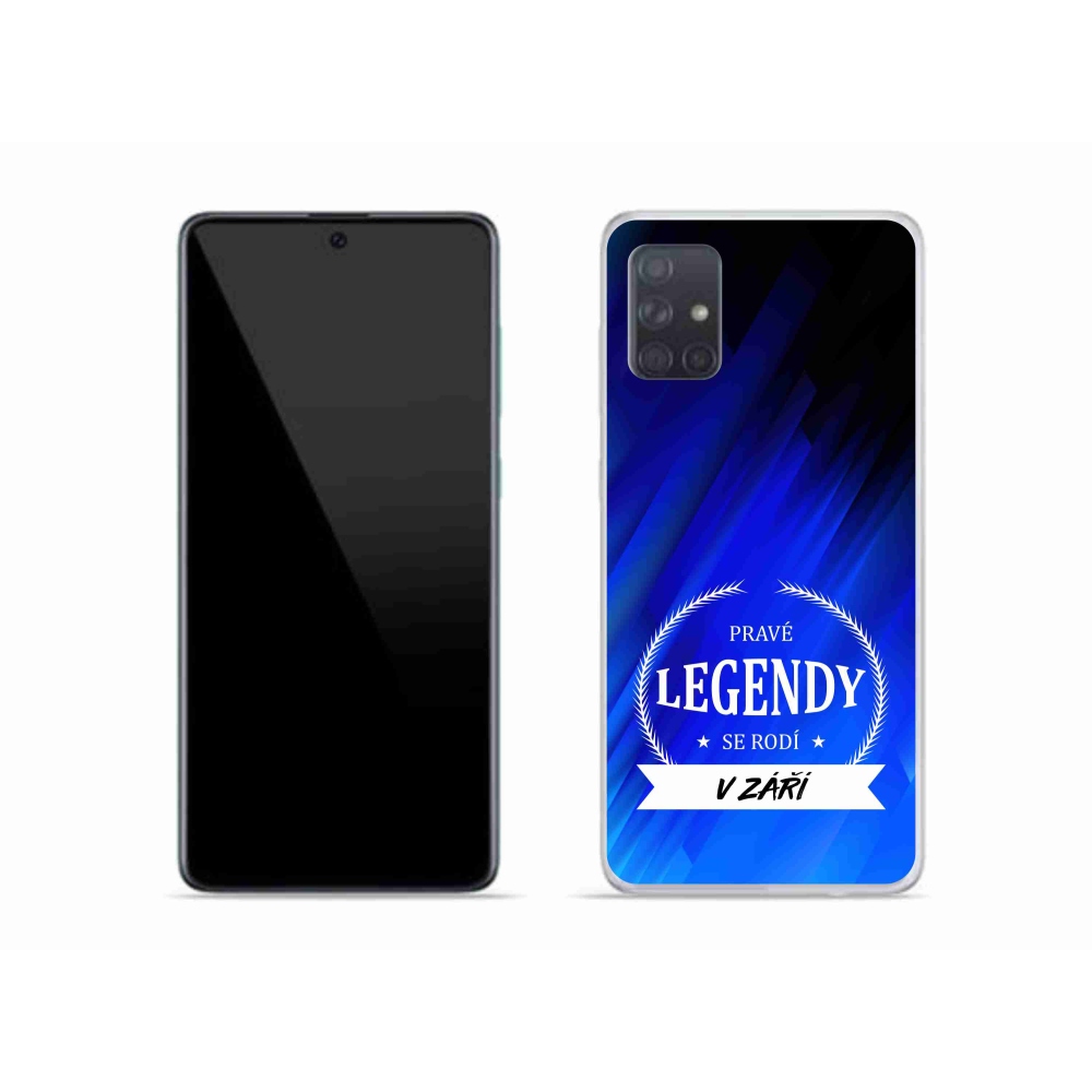 Gelový kryt mmCase na Samsung Galaxy A51 - legendy v září modré pozadí