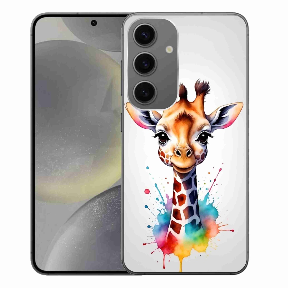 Gelový kryt mmCase na Samsung Galaxy S24+ - žirafa 1