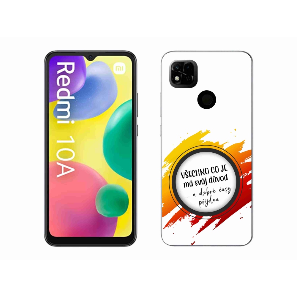 Gelový kryt mmCase na Xiaomi Redmi 10A - citát 3 bílé pozadí
