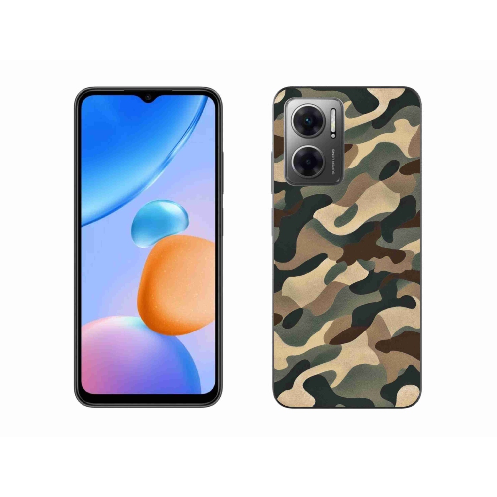 Gelový kryt mmCase na Xiaomi Redmi 10 5G - maskáčový vzor 11