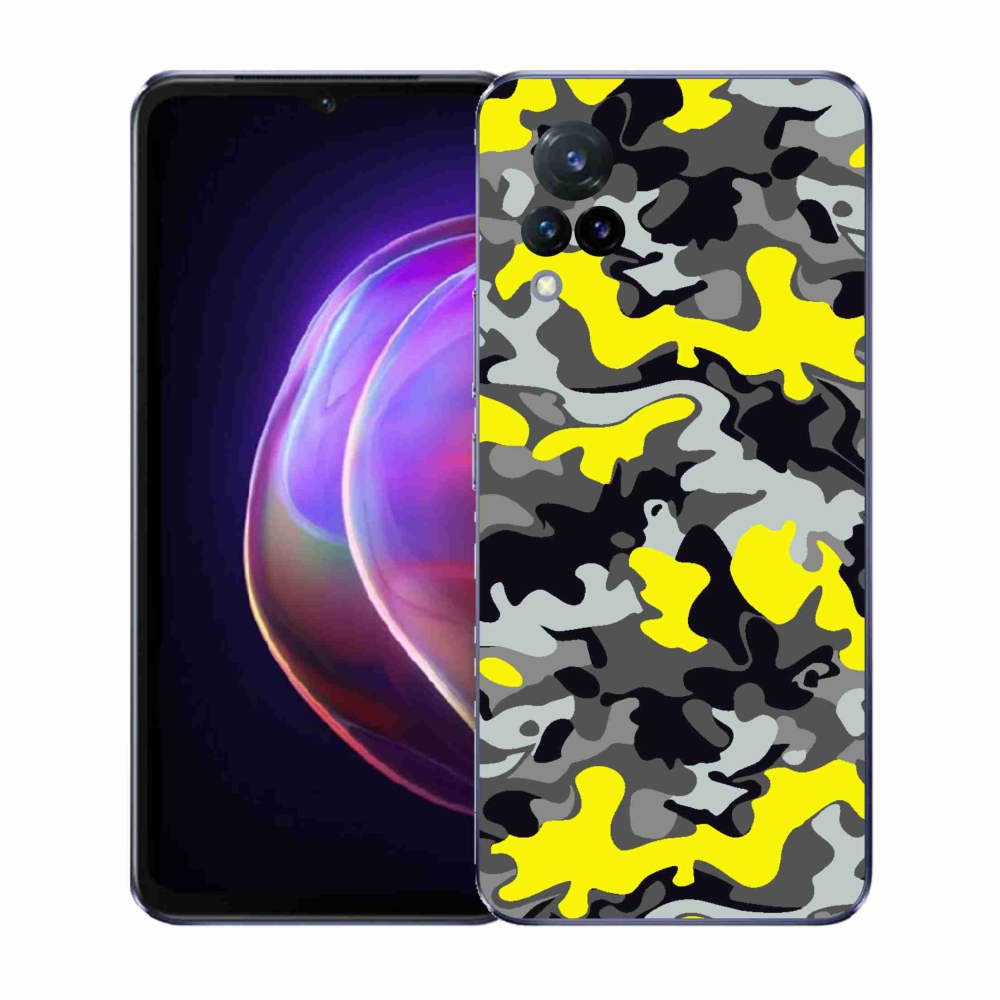 Gelový kryt mmCase na Vivo V21 4G/5G - maskáčový vzor 6