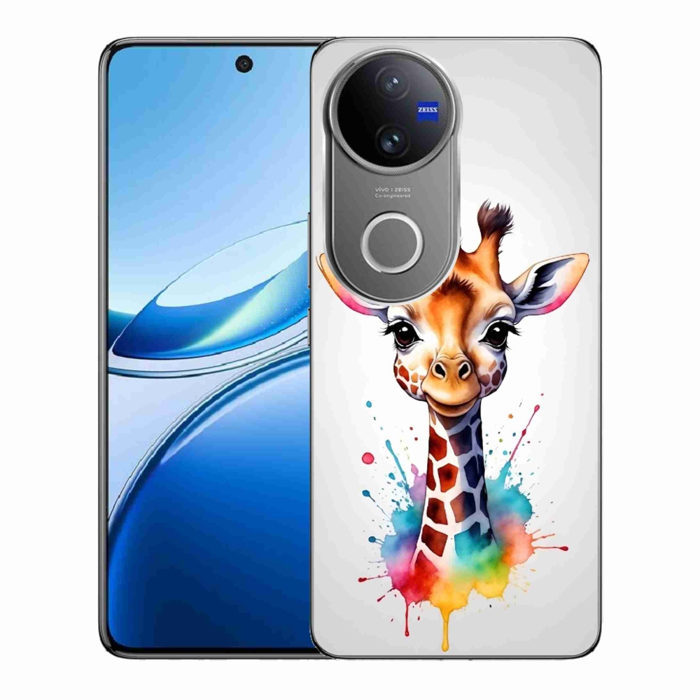 Gelový kryt mmCase na Vivo V50 5G - žirafa 1