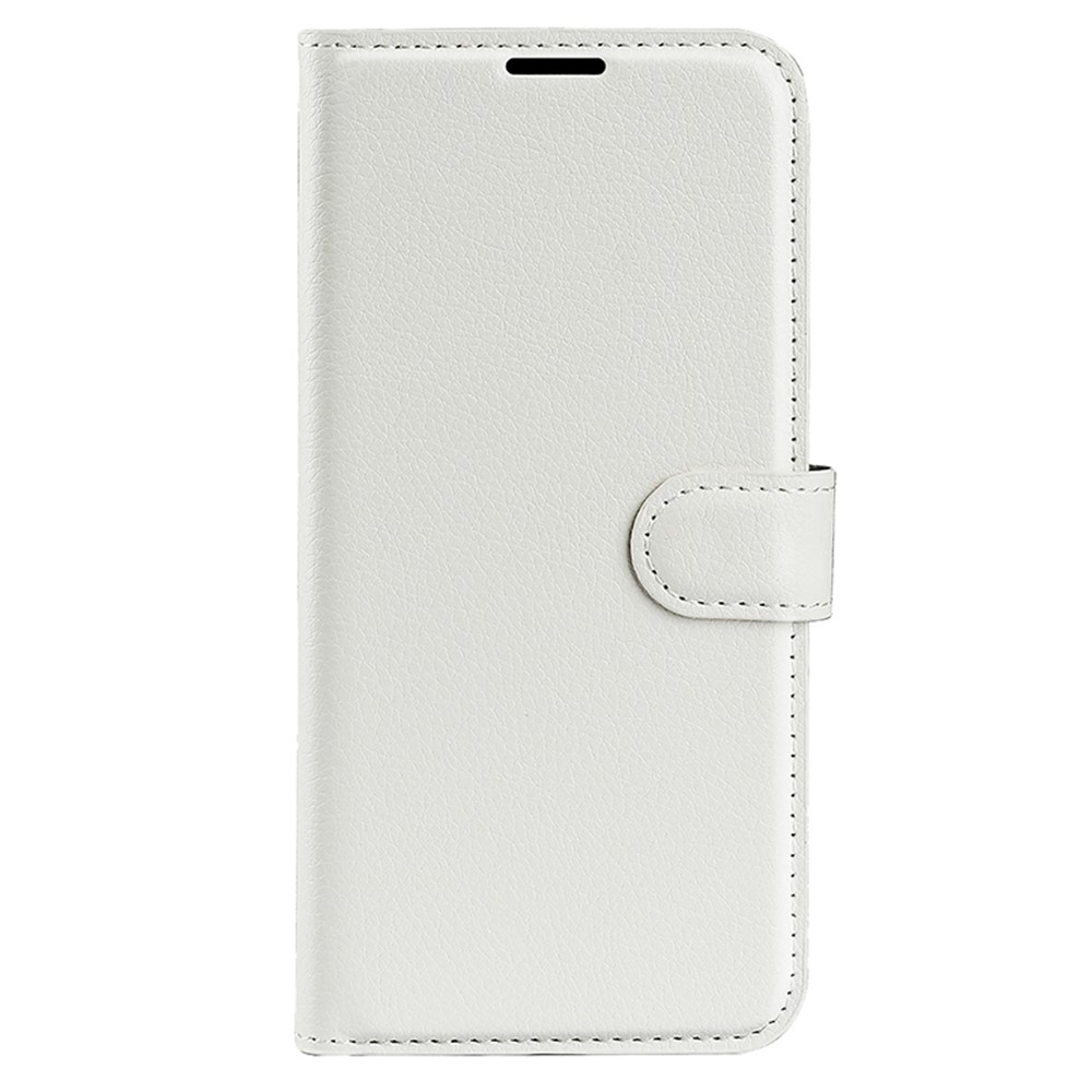 Litchi knížkové pouzdro na Motorola Moto G85 5G - bílé