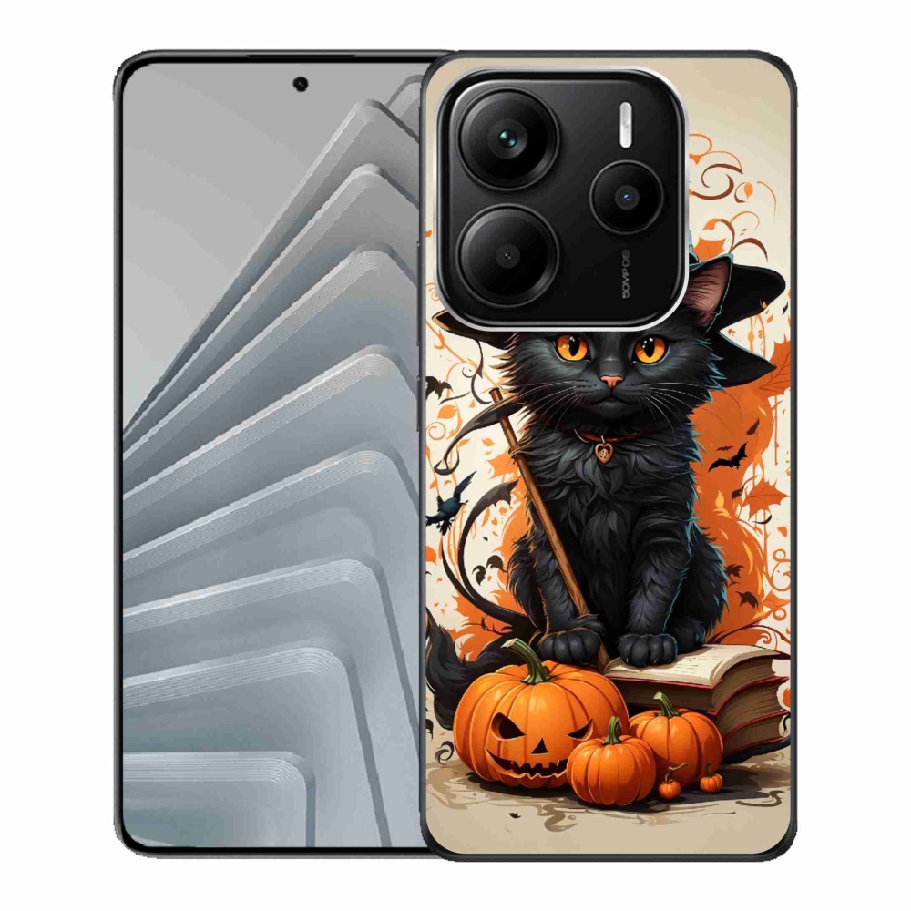 Gelový kryt mmCase na Xiaomi Redmi Note 14 5G - kocour čaroděj