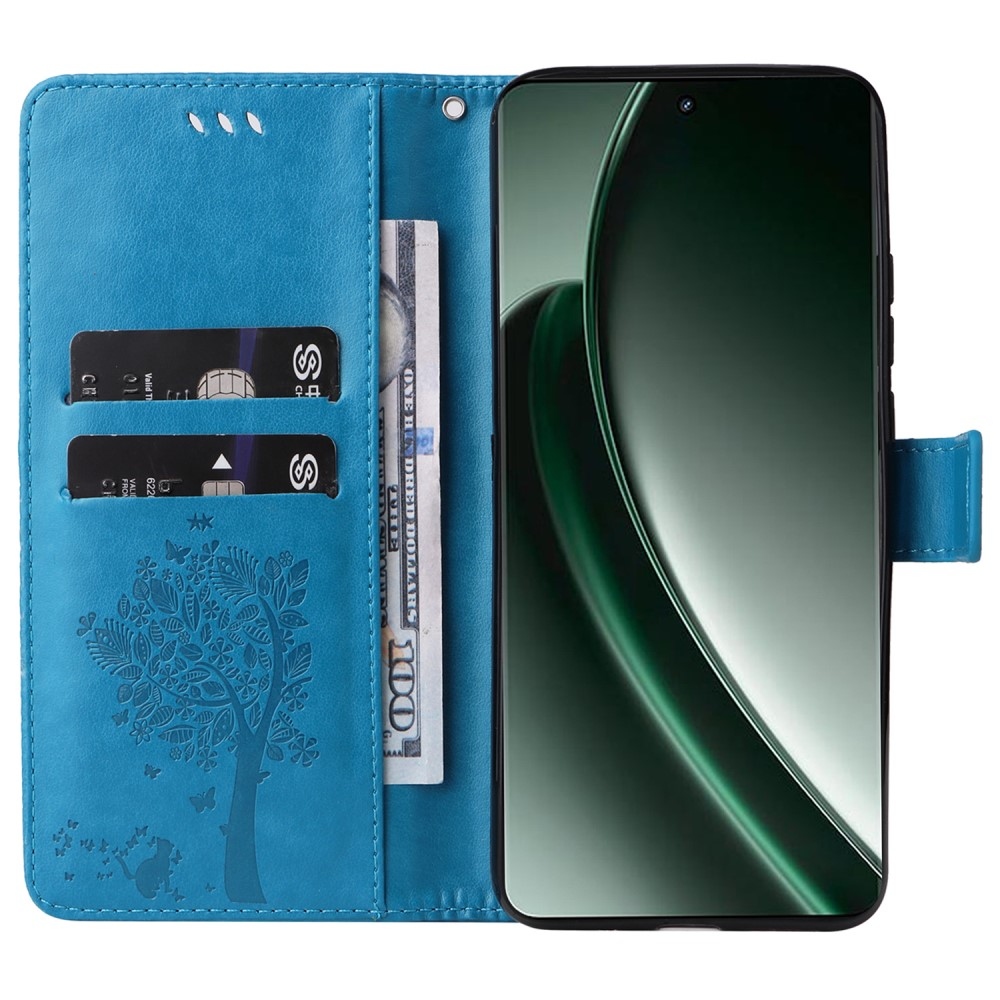 Tree knížkové pouzdro na Realme GT 6 5G/GT 6T 5G - modré