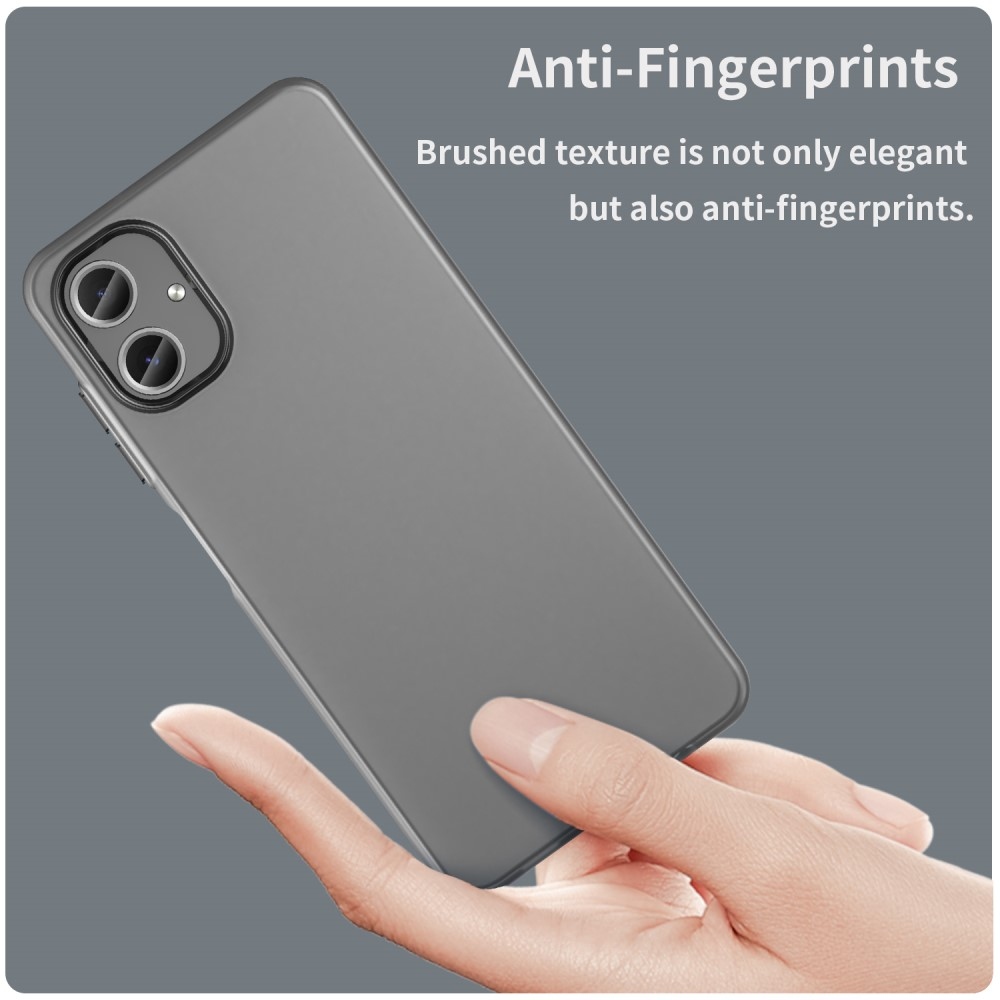 Candys matný gelový obal na Samsung Galaxy A06 4G - černý
