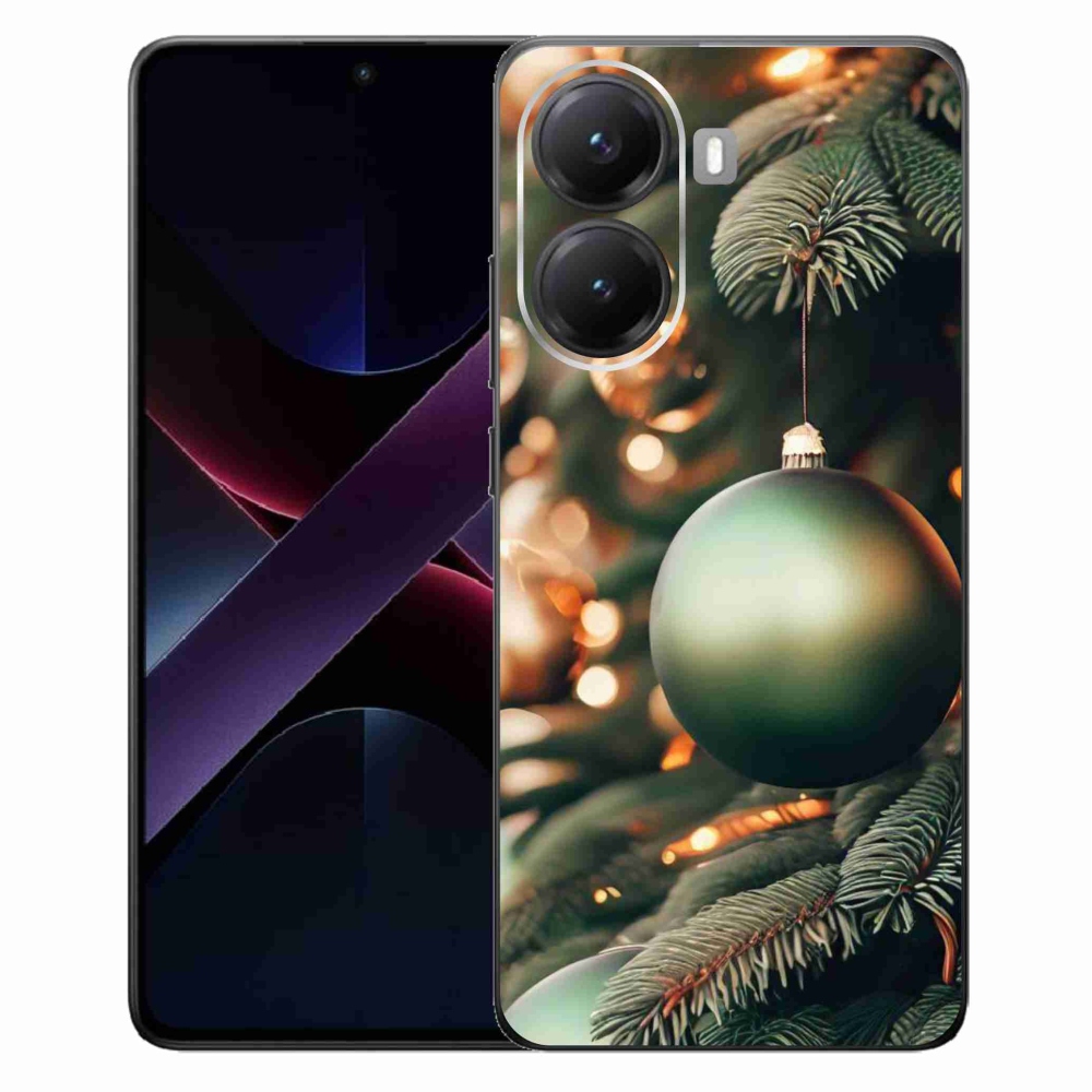 Gelový kryt mmCase na Xiaomi Poco X7 Pro 5G - vánoční ozdoby 1