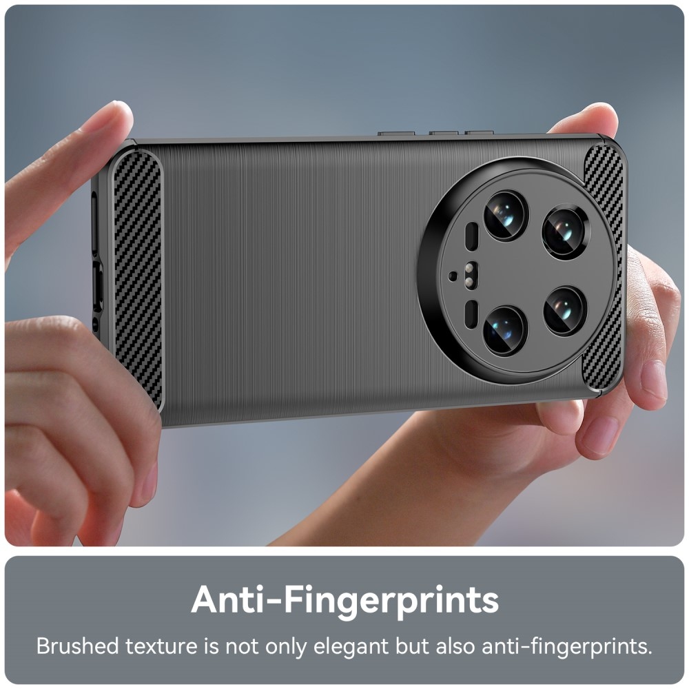 Carbon odolný gelový obal na Xiaomi 14 Ultra - černý