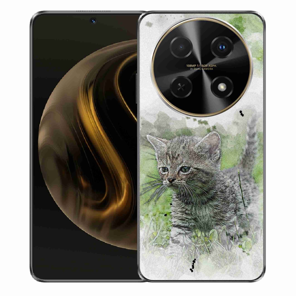 Gelový kryt mmCase na Huawei Nova 12i - roztomilé kotě 1