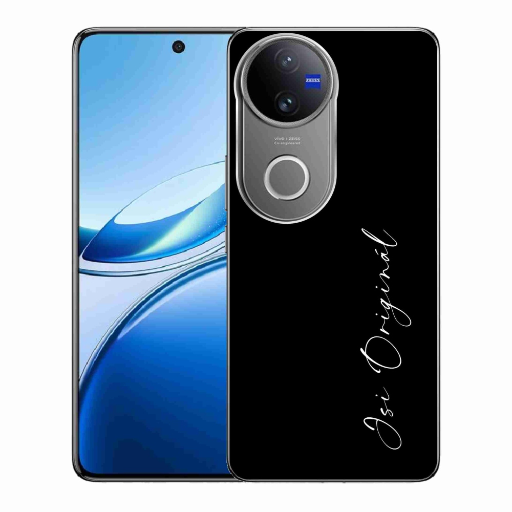 Gelový kryt mmCase na Vivo V50 5G - jsi originál černé pozadí