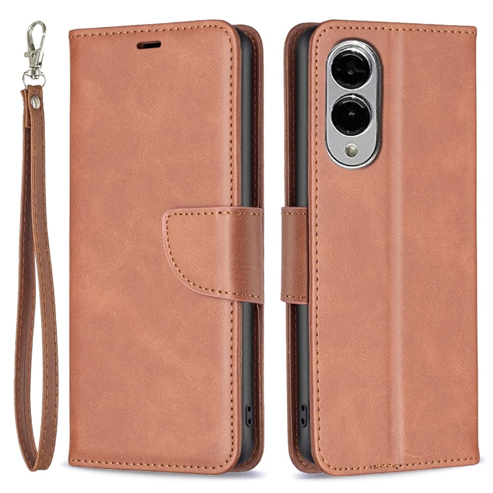 Case knížkové pouzdro na Samsung Galaxy S25 Edge - hnědé