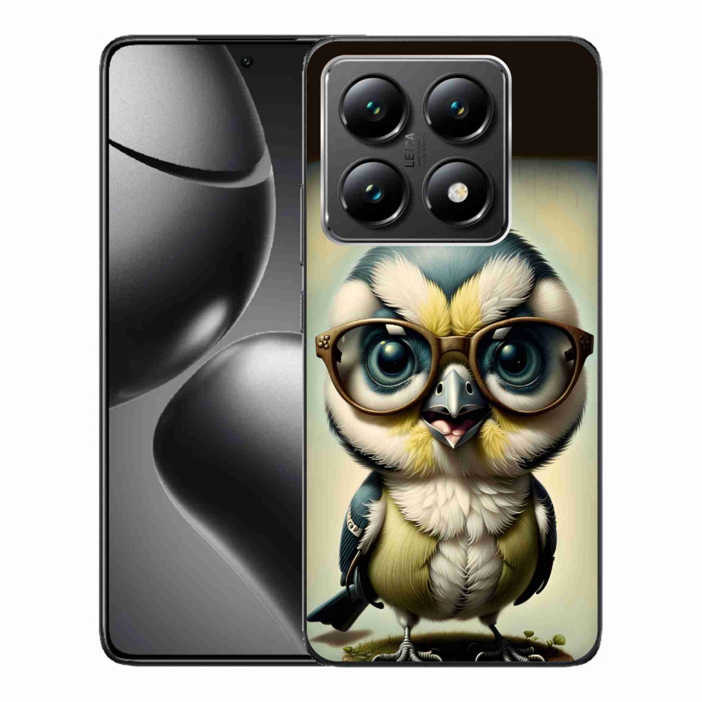 Gelový kryt mmCase na Xiaomi 14T - mládě s brýlemi