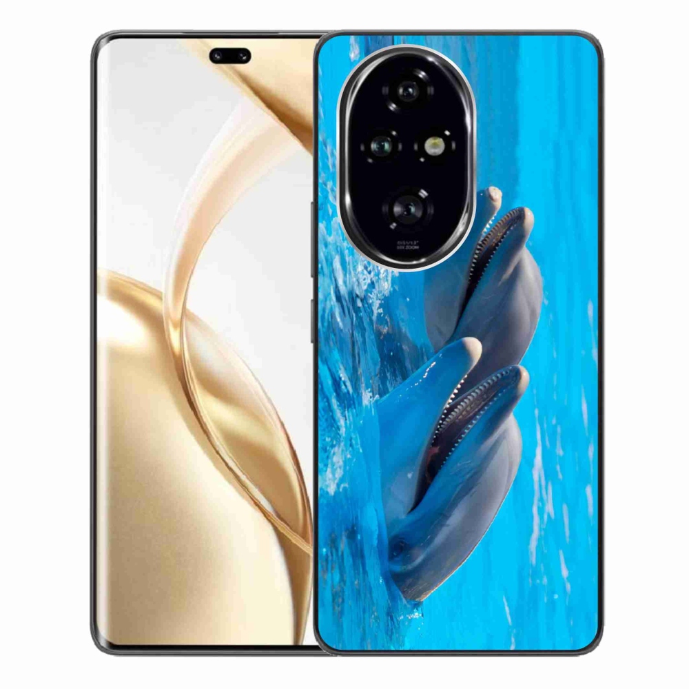 Gelový kryt mmCase na Honor 200 Pro 5G - delfíni